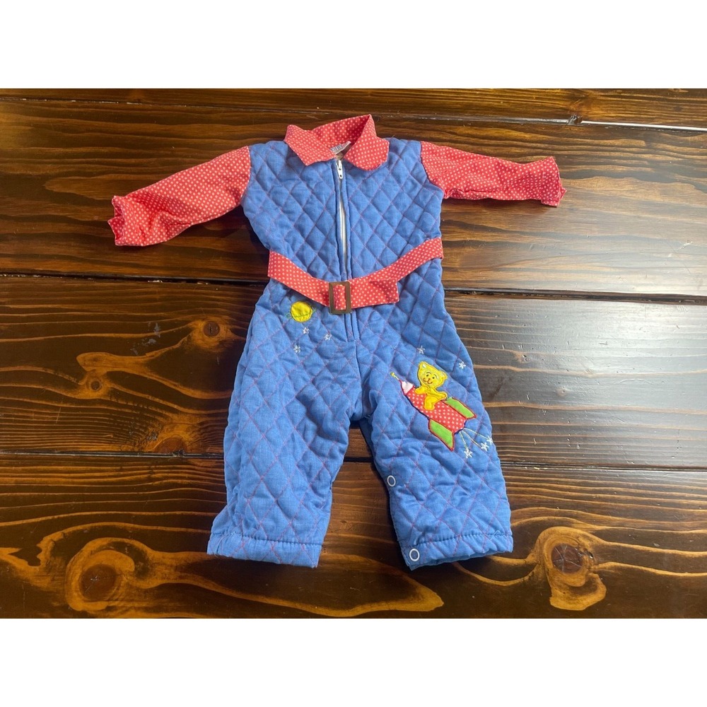 Cotton Candy Romper Jumpsuit Baby Girl's 0-6 Months Bear Airplane Stars Belted